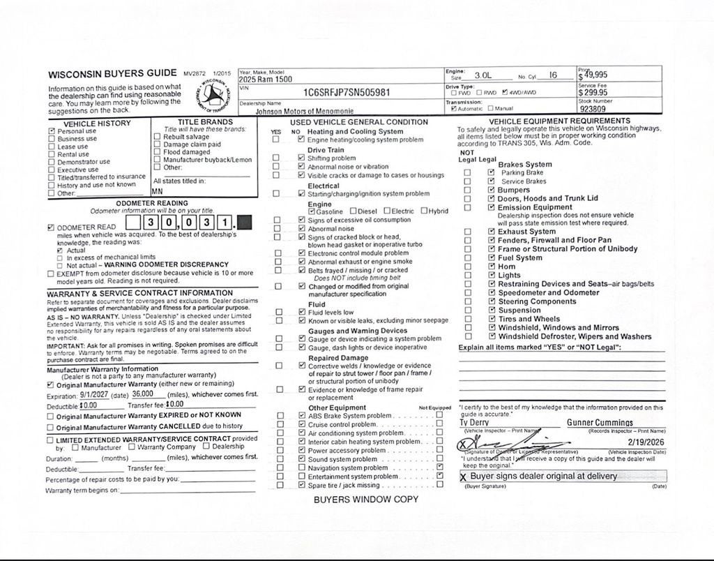 2025 RAM 1500 Laramie