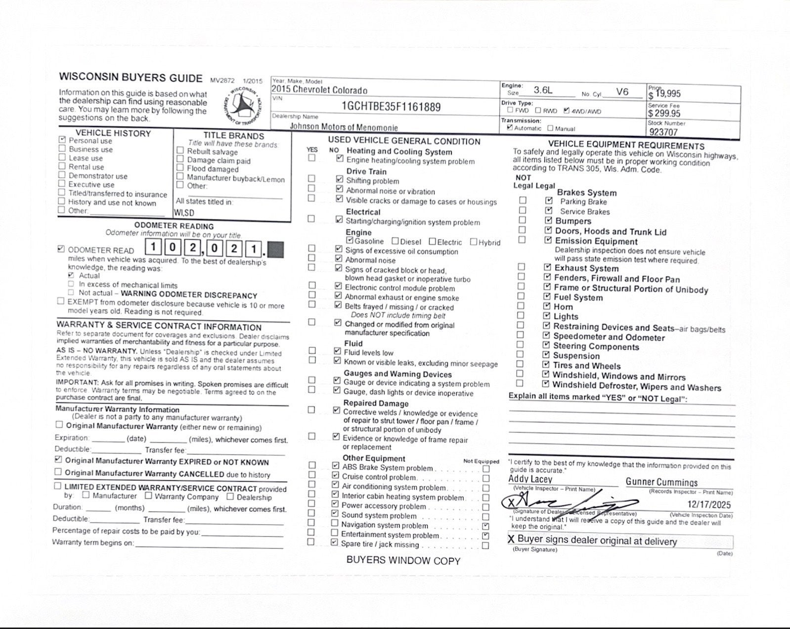 2015 Chevrolet Colorado 4WD LT