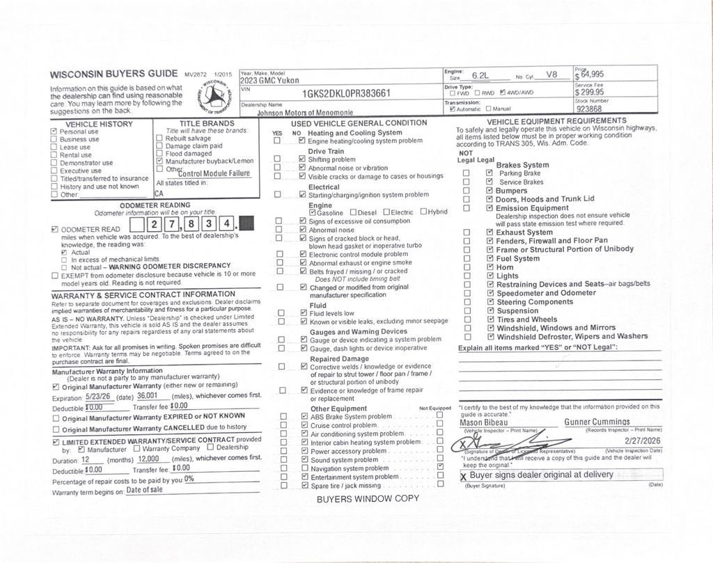 2023 GMC Yukon Denali