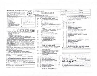 2023 Chevrolet Traverse LT Cloth
