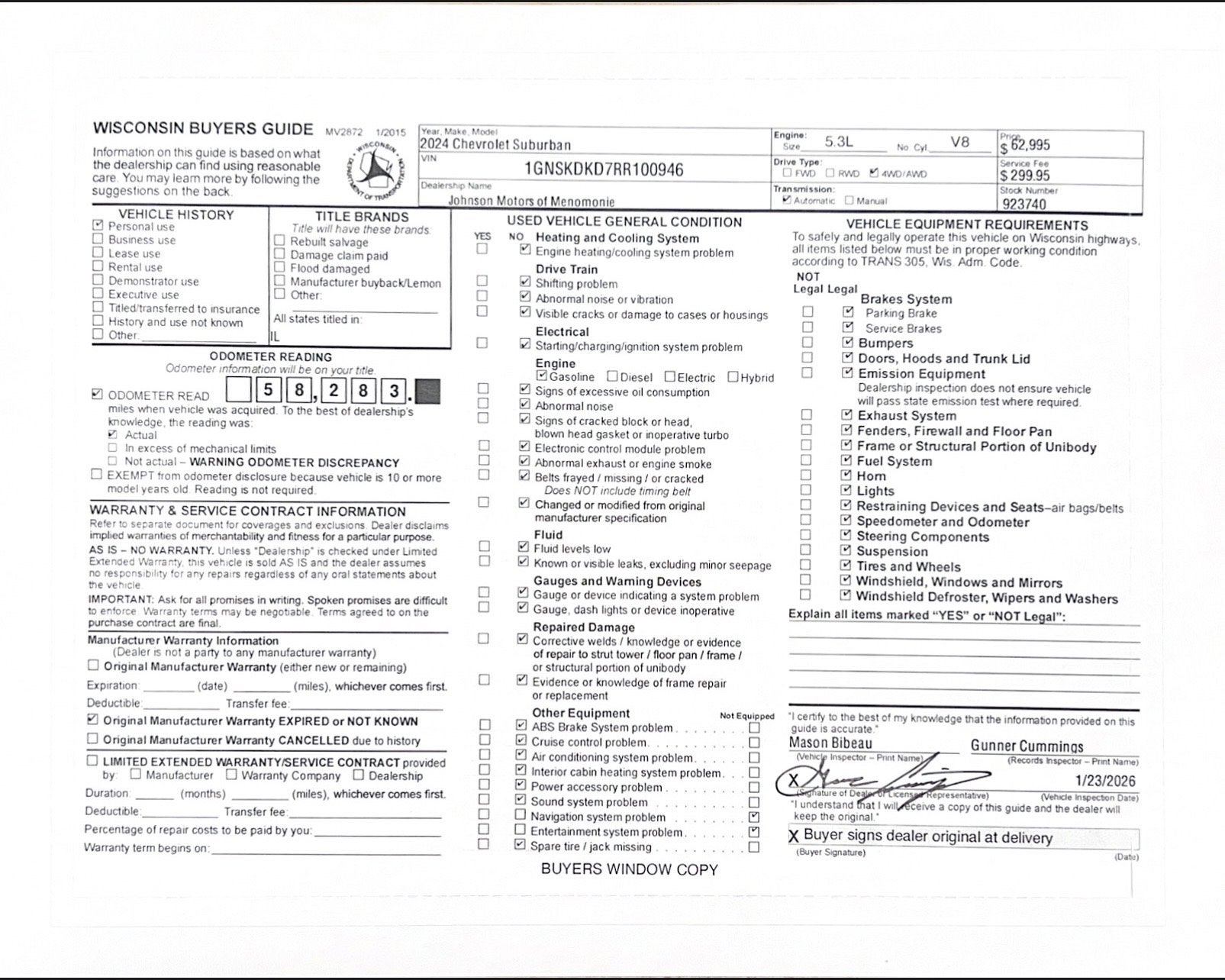 2024 Chevrolet Suburban Z71