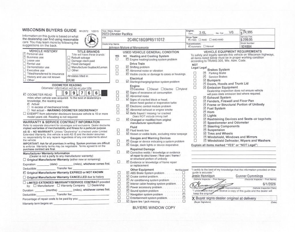 2023 Chrysler Pacifica Touring L