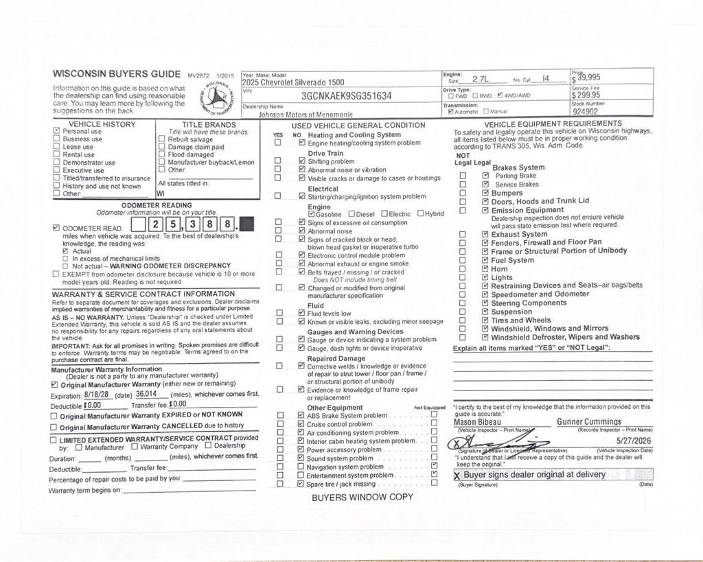2025 Chevrolet Silverado 1500 WT