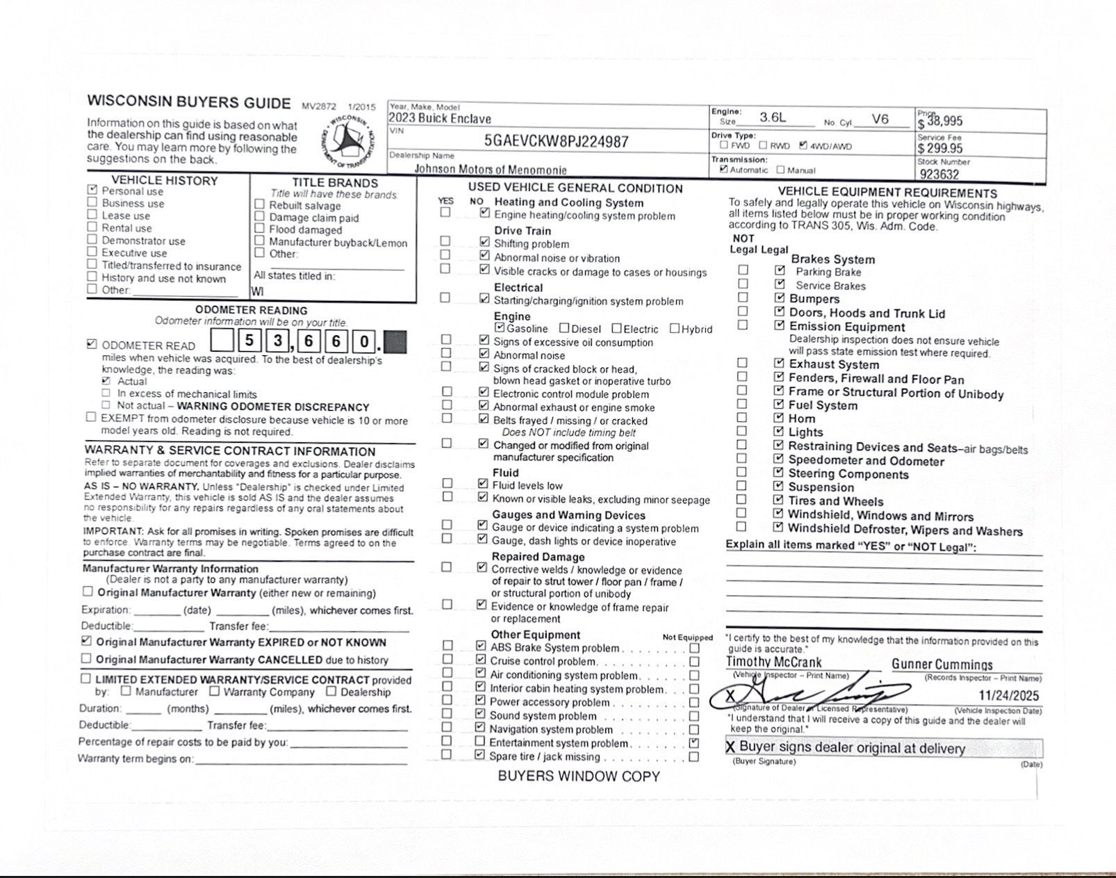 2023 Buick Enclave Avenir