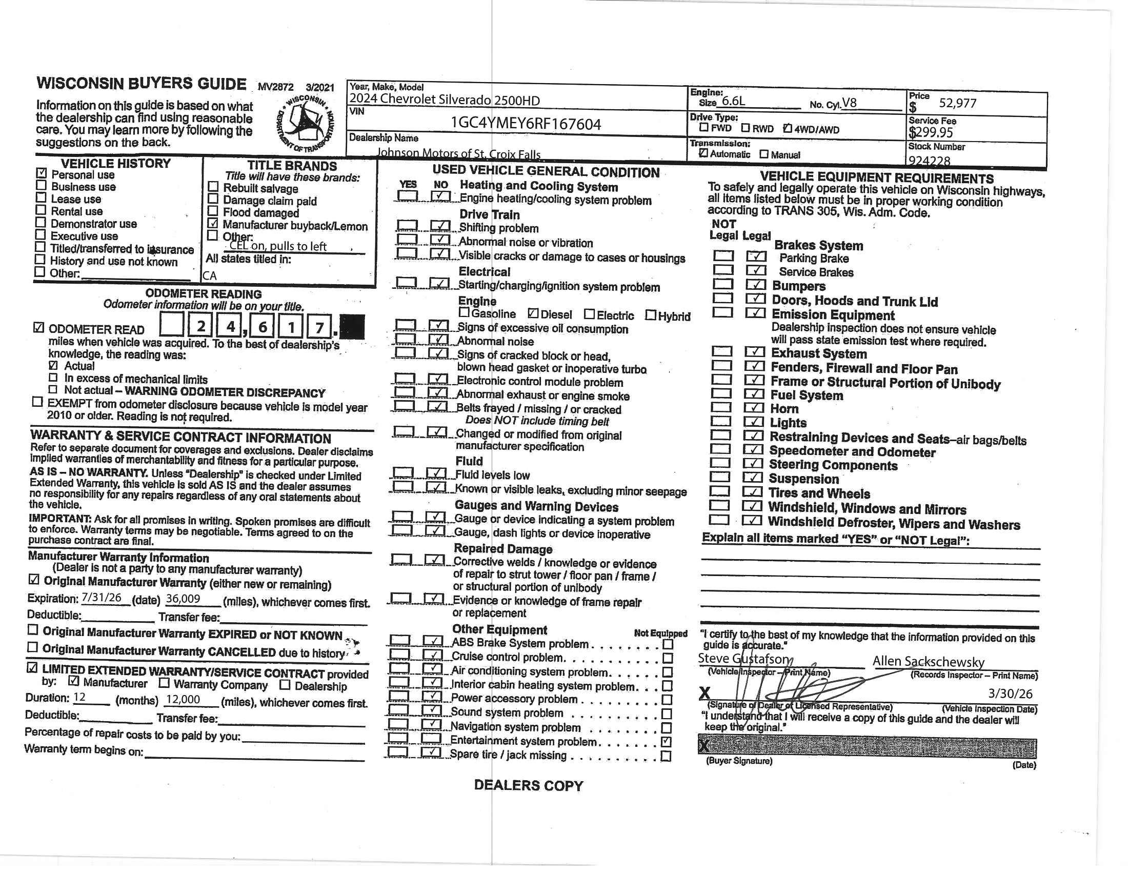 2024 Chevrolet Silverado 2500 HD Custom