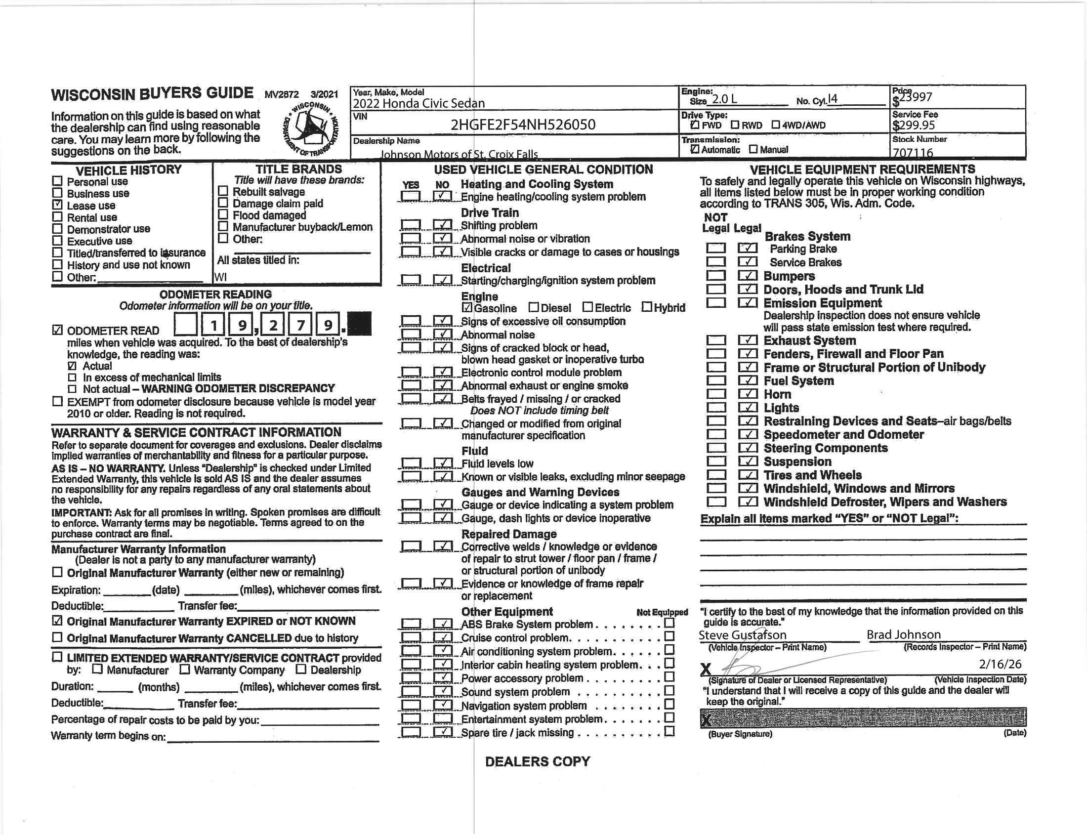 2022 Honda Civic Sedan Sport