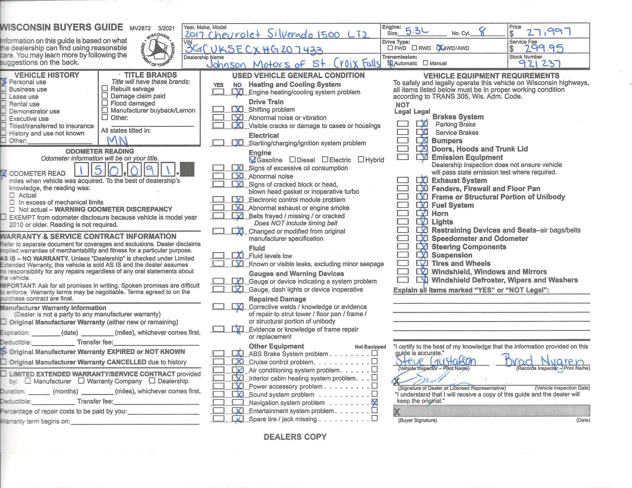 2017 Chevrolet Silverado 1500 LTZ