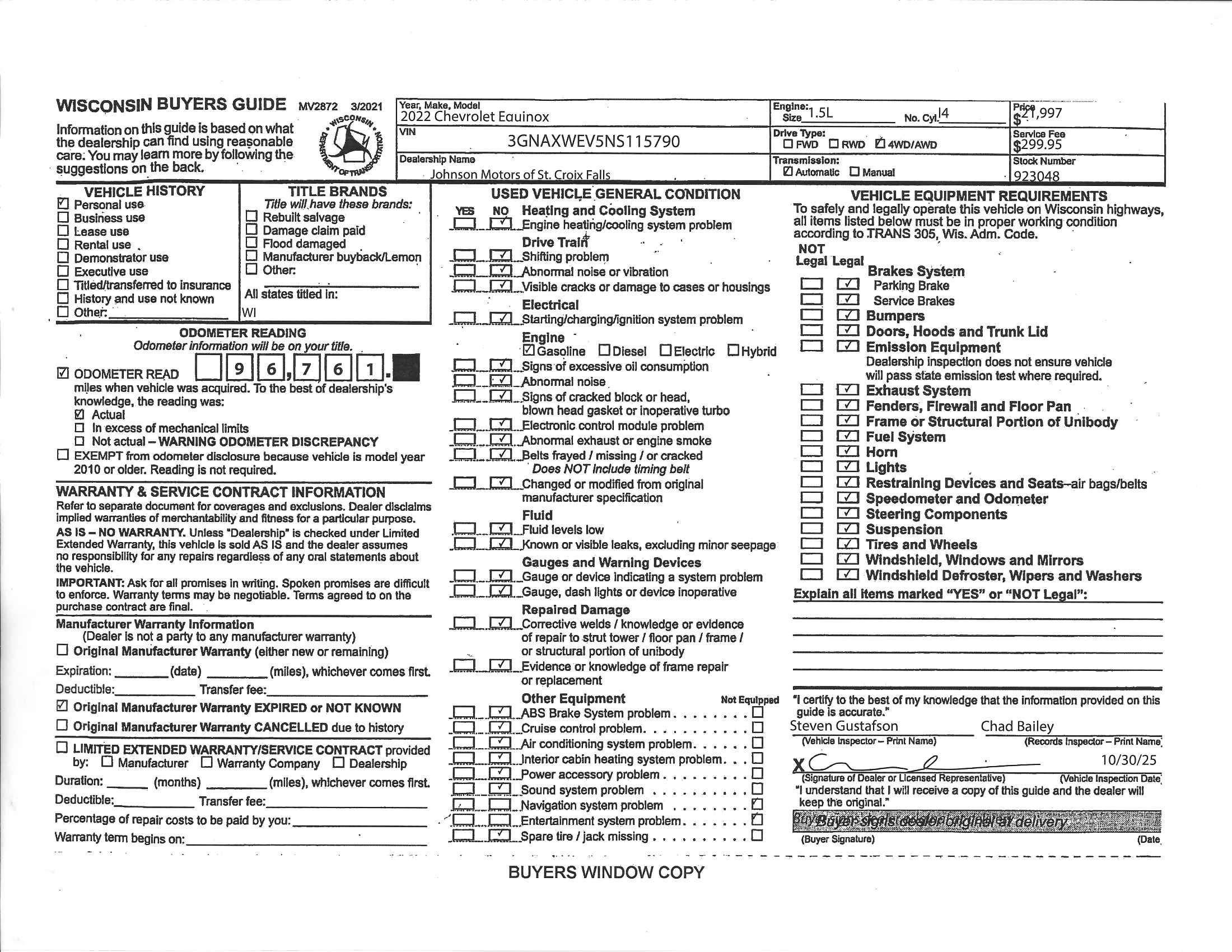 2022 Chevrolet Equinox RS