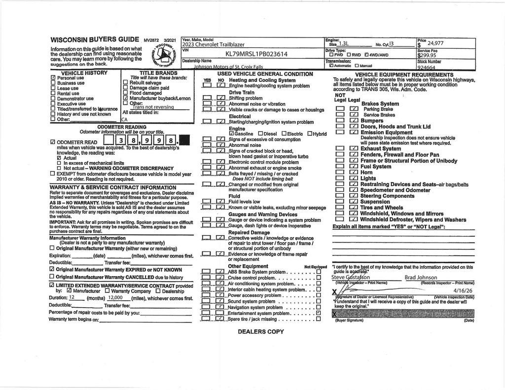 2023 Chevrolet Trailblazer LT