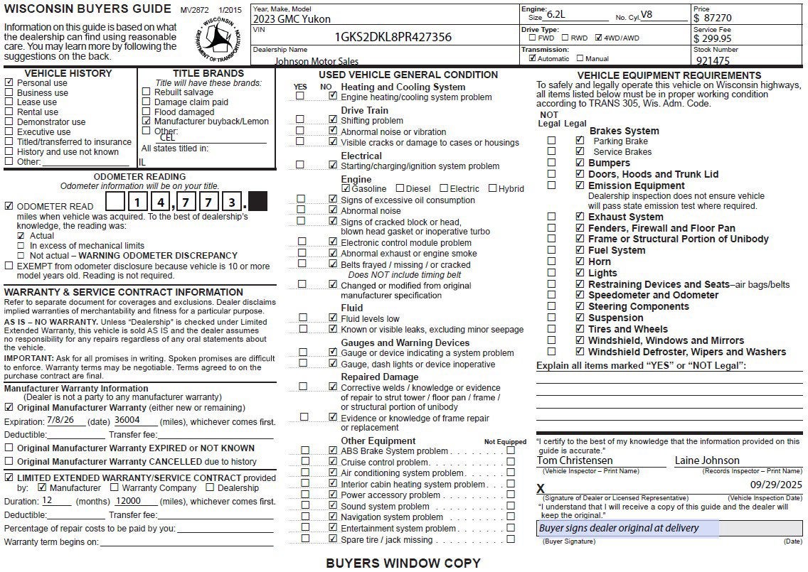2023 GMC Yukon Denali