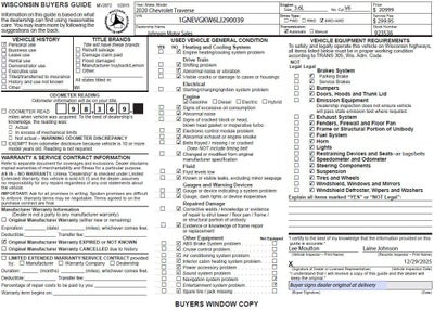 2020 Chevrolet Traverse LT Cloth