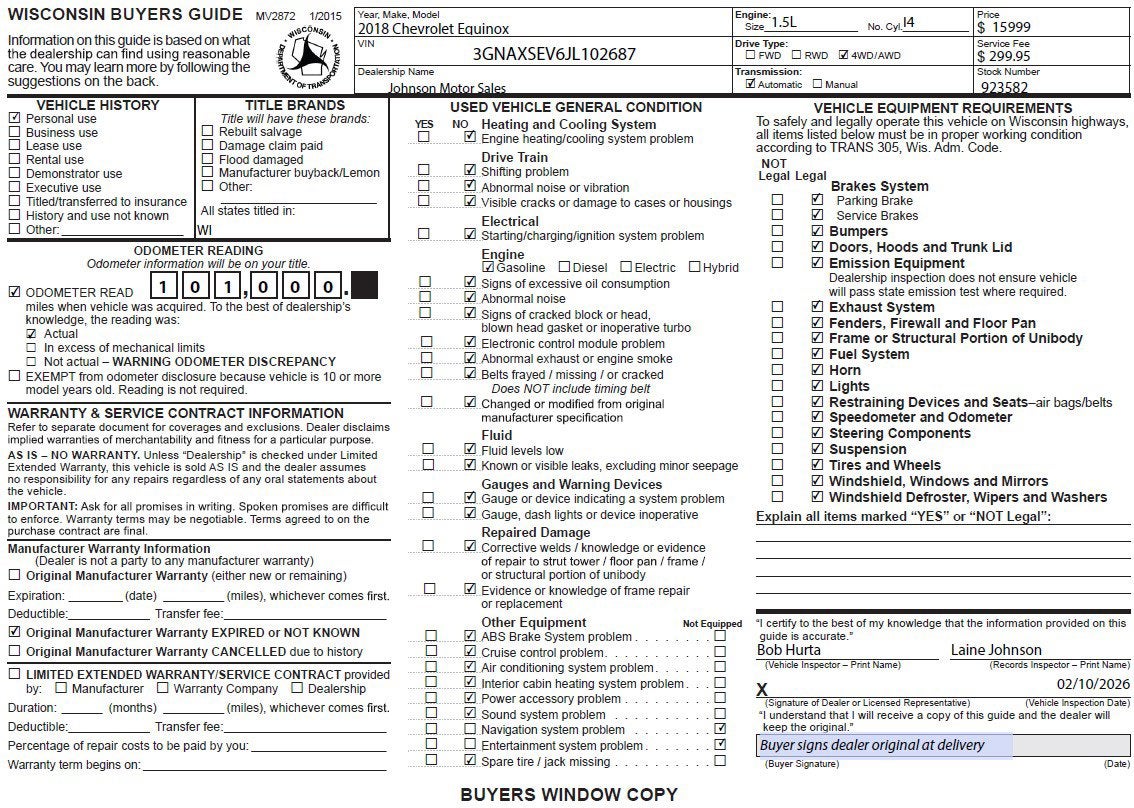 2018 Chevrolet Equinox LT