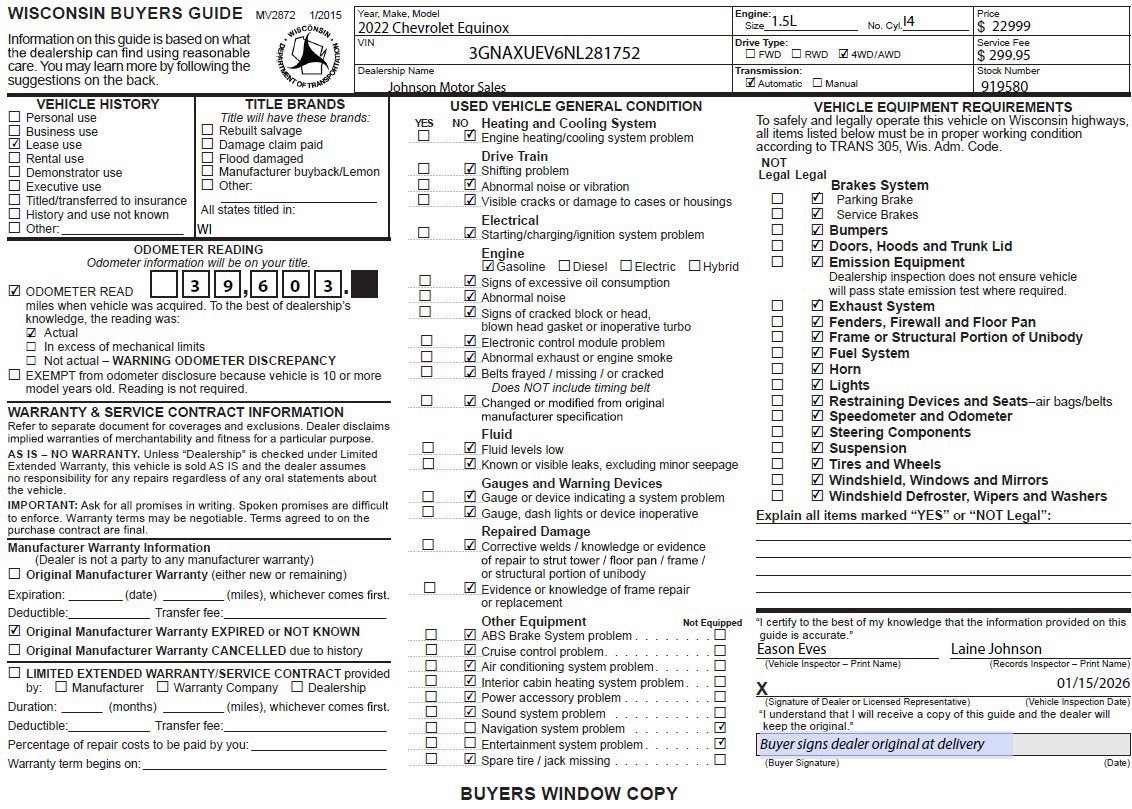 2022 Chevrolet Equinox LT