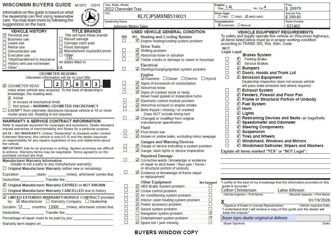 2022 Chevrolet Trax LT