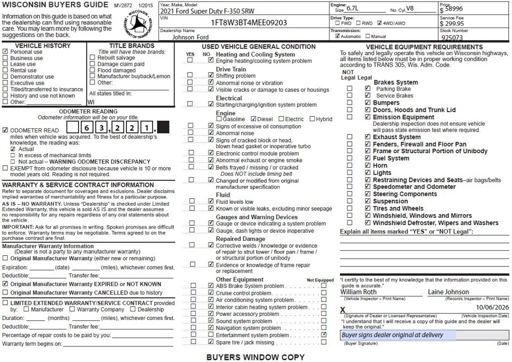 2021 Ford F-350SD Lariat