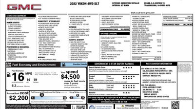 2022 GMC Yukon SLT