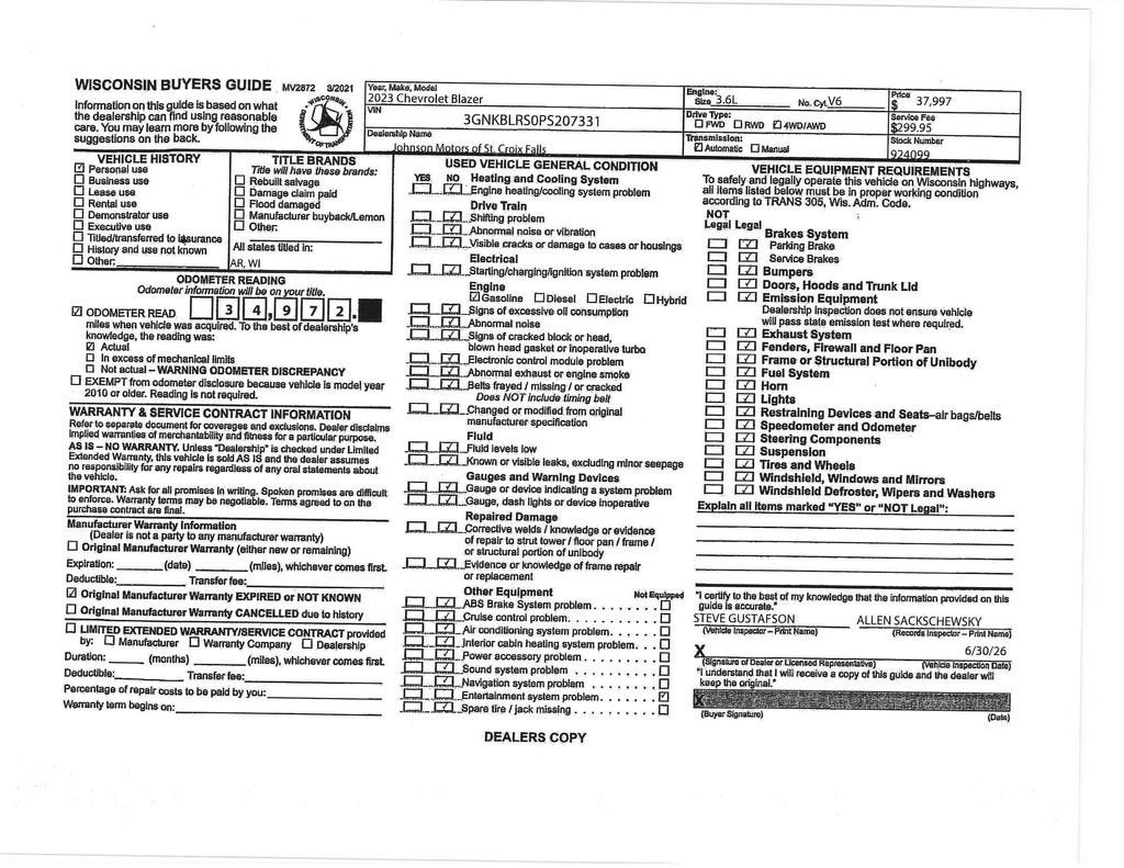 2023 Chevrolet Blazer Premier