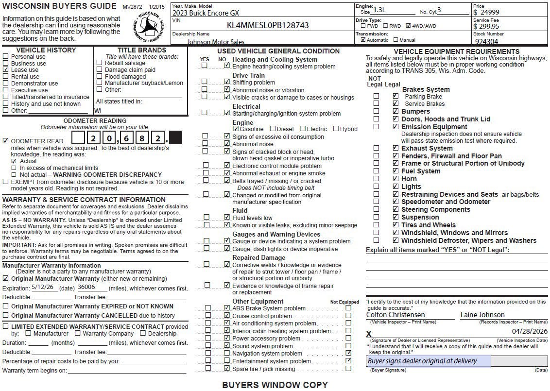 2023 Buick Encore GX Select